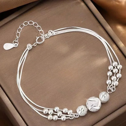 925 Sterling Silver Lucky Beads Bracelet