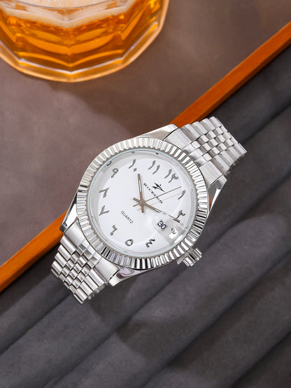 Men's Stainless Steel Watch - Luxury Quartz