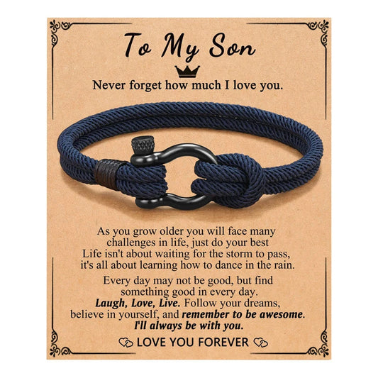 To My Boys Bracelet - Gift for Son, Grandson, or Nephew