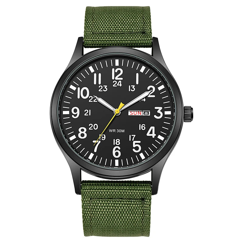 TPW K7101 Field Watch with Nylon Strap and Luminous Hands