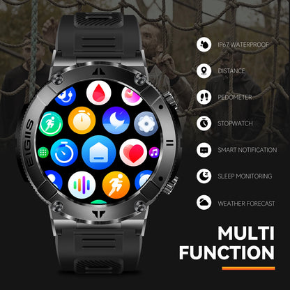 LaNikar Smart Watch - TFT Display, Bluetooth Call, Blood Pressure, Fitness Monitor, Waterproof