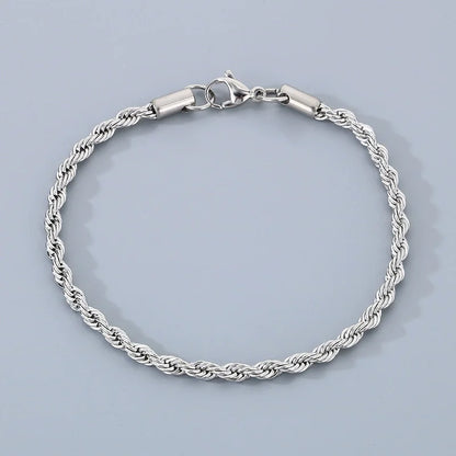 18K Gold Plated Sterling Silver Chain Bracelet