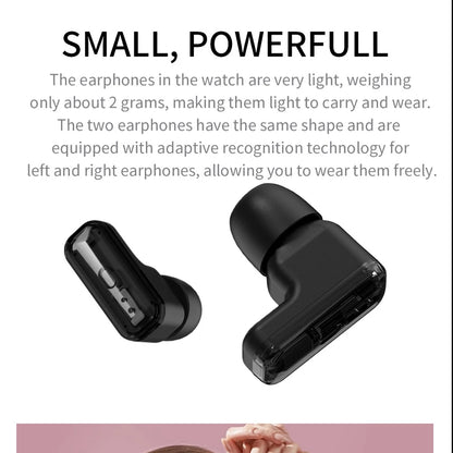 2-in-1 Smartwatch with TWS Earbuds - 1.39" IPS, Heart Rate, IP67, Bluetooth 5.0, 300mAh