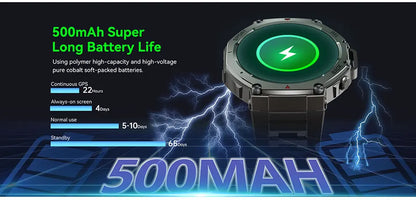 Smart Watch For T-Rex 3 GPS Smartwatch AMOLED Touch Screen 5ATM Outdoor Compass Smart Fitness Sport Monitor Men Watch ForXiaomi