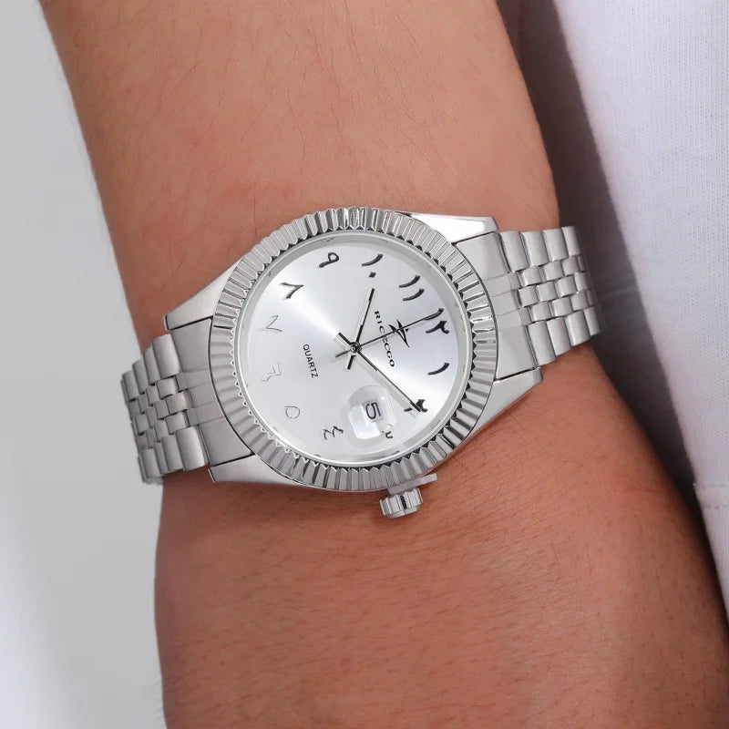 Men's Stainless Steel Watch - Luxury Quartz