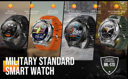 LaNikar Smart Watch - TFT Display, Bluetooth Call, Blood Pressure, Fitness Monitor, Waterproof