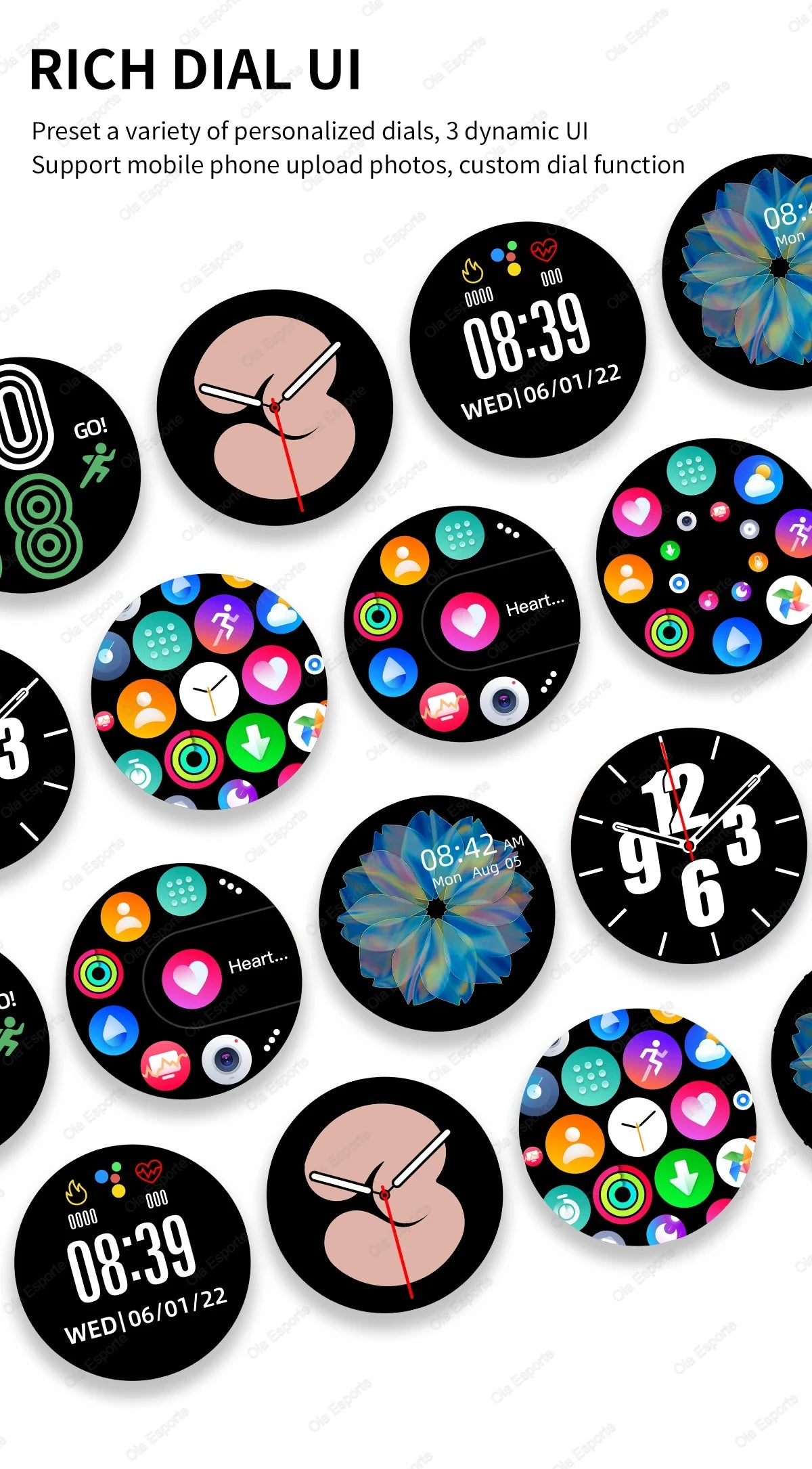 Women's Smart Watch 6 - Health Monitor Bluetooth Call Waterproof