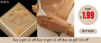 18K Gold Heart Love Jewelry Set - Necklace, Bracelet & Earrings