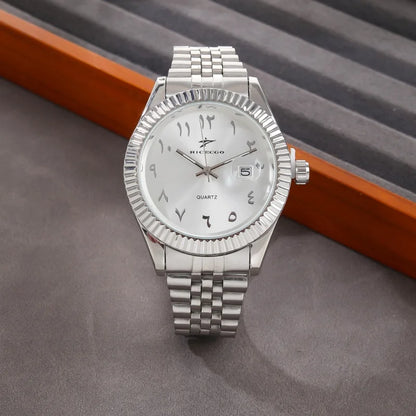 Men's Stainless Steel Watch - Luxury Quartz