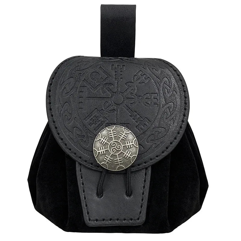Steampunk Leather Belt Bag - Medieval Coin Purse