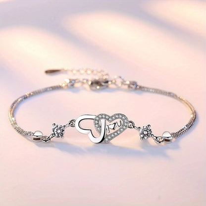 To My Daughter Heart Bracelet - Birthday Gift with Card and Box