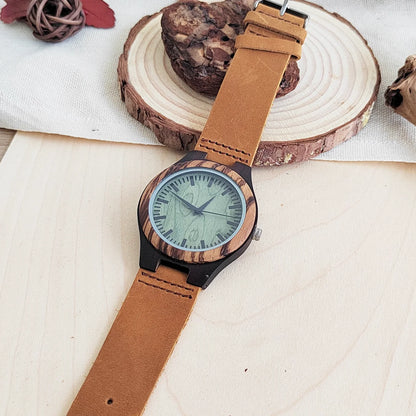 Rainch Vintage Wooden Quartz Watch for Men and Women