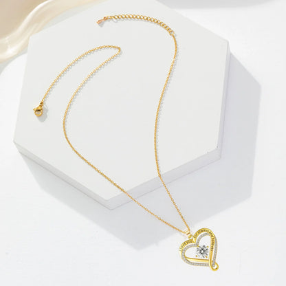 Eternal Heart Necklace - Double Layer Gift Set with Box