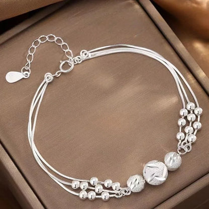 925 Sterling Silver Lucky Beads Bracelet