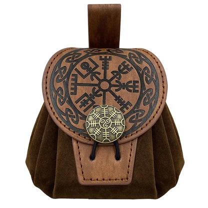 Steampunk Leather Belt Bag - Medieval Coin Purse