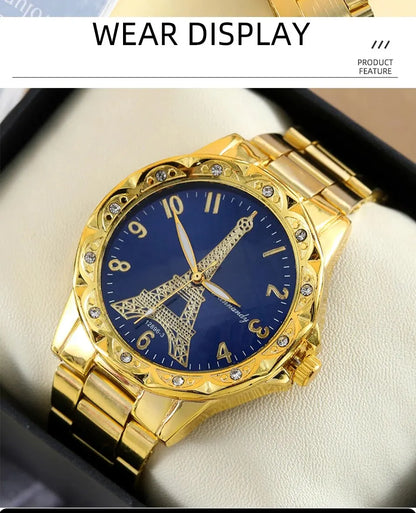 yolako Men's Stainless Steel Quartz Watch - Luminous, Auto Date, Calendar, Arabic Numeral, 42mm