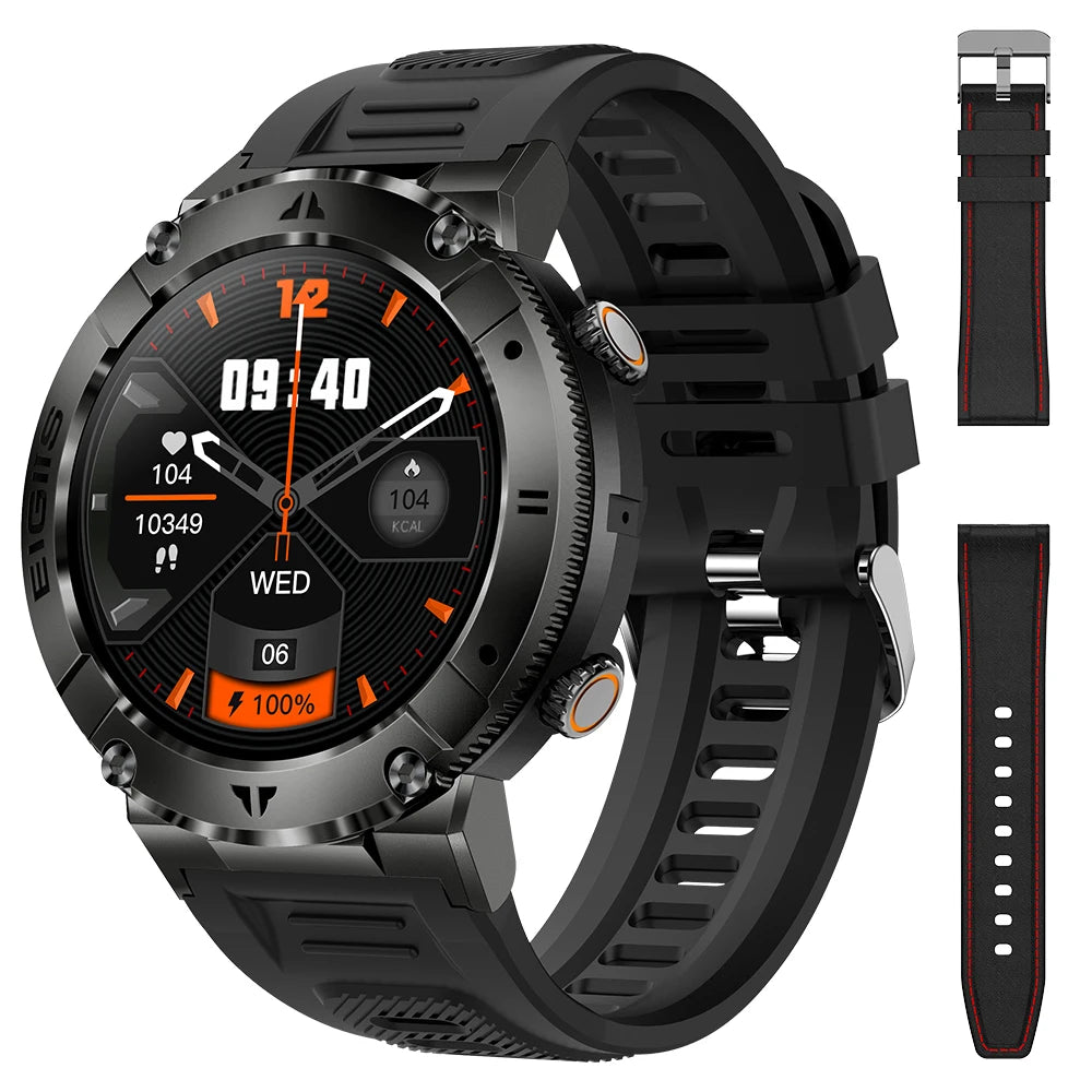 LaNikar Smart Watch - TFT Display, Bluetooth Call, Blood Pressure, Fitness Monitor, Waterproof