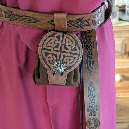 Medieval Leather Belt Bag