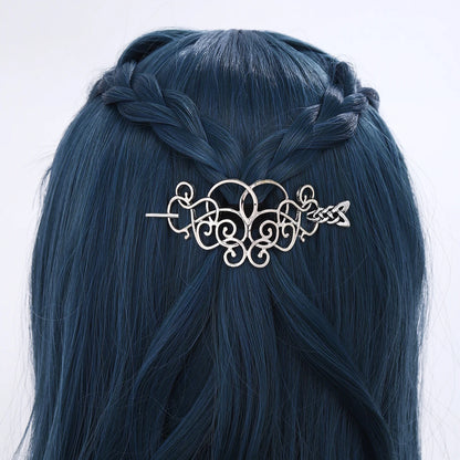 Celtic Knot Hair Stick – Retro Irish Style, Metal Alloy, Silver, 3 Styles
