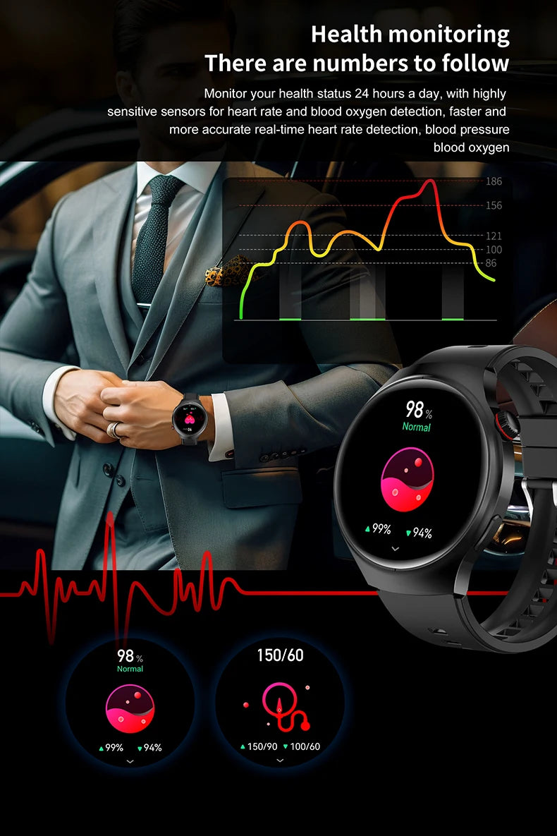Smart Watch 6 Pro - 1.46" AMOLED NFC Heart Rate IP68 Bluetooth Call