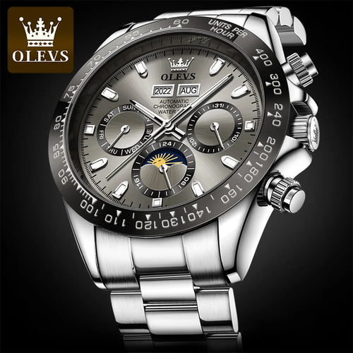OLEVS 6654 Men's Watch - Automatic Mechanical, Sport, Waterproof, Luminous, Week Calendar