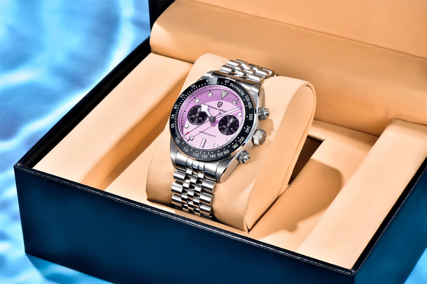 PAGANI DESIGN PD-1813 Chronograph Watch - Sapphire, 100M Waterproof, Luxury Sport