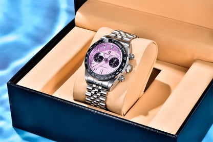 PAGANI DESIGN PD-1813 Chronograph Watch - Sapphire, 100M Waterproof, Luxury Sport