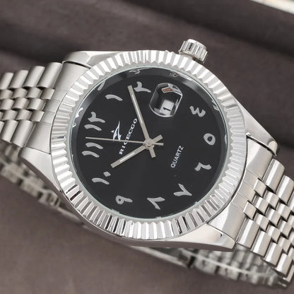 Men's Stainless Steel Watch - Luxury Quartz