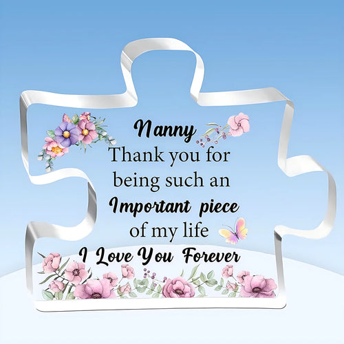 Nana Puzzle Plaque – Acrylic Sign, Nanny/Nan Gift for Mother's Day & Birthday