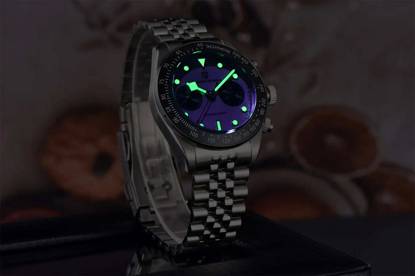 PAGANI DESIGN PD-1813 Chronograph Watch - Sapphire, 100M Waterproof, Luxury Sport