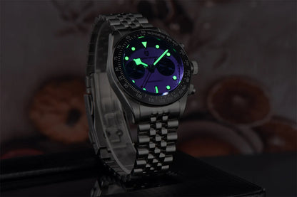 PAGANI DESIGN PD-1813 Chronograph Watch - Sapphire, 100M Waterproof, Luxury Sport
