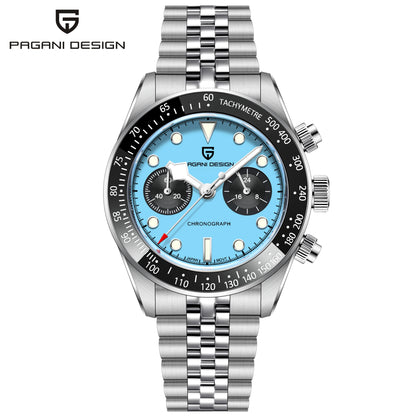 PAGANI DESIGN PD-1813 Chronograph Watch - Sapphire, 100M Waterproof, Luxury Sport