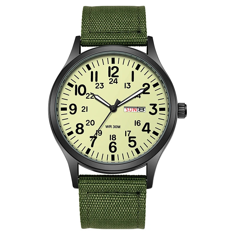 TPW K7101 Field Watch with Nylon Strap and Luminous Hands