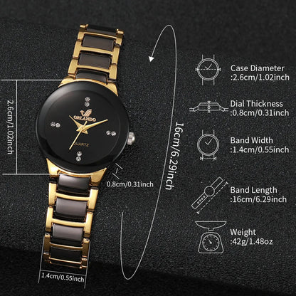 Stainless Steel Couple’s Quartz Watches, Men’s and Women’s Options