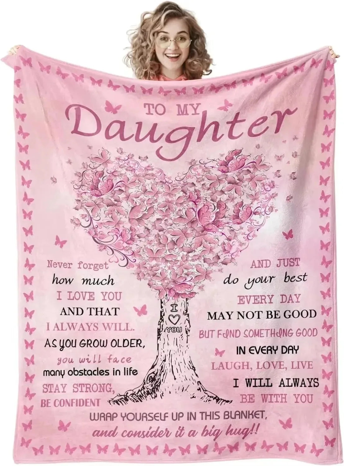 Printed Flannel Throw Blanket – 100% Polyester, Anti-Pill, Multi-Color
