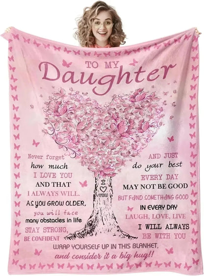 Printed Flannel Throw Blanket – 100% Polyester, Anti-Pill, Multi-Color