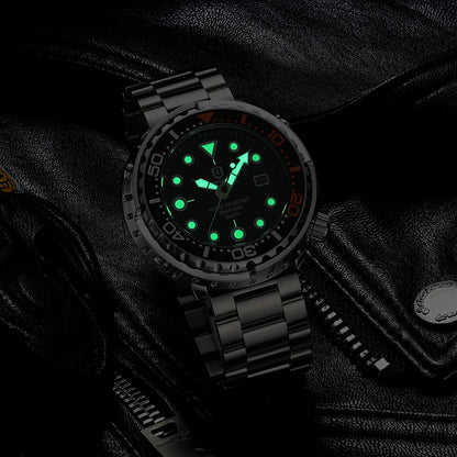 QINGXIYA Men’s Quartz Watch with Luminous Hands and Calendar