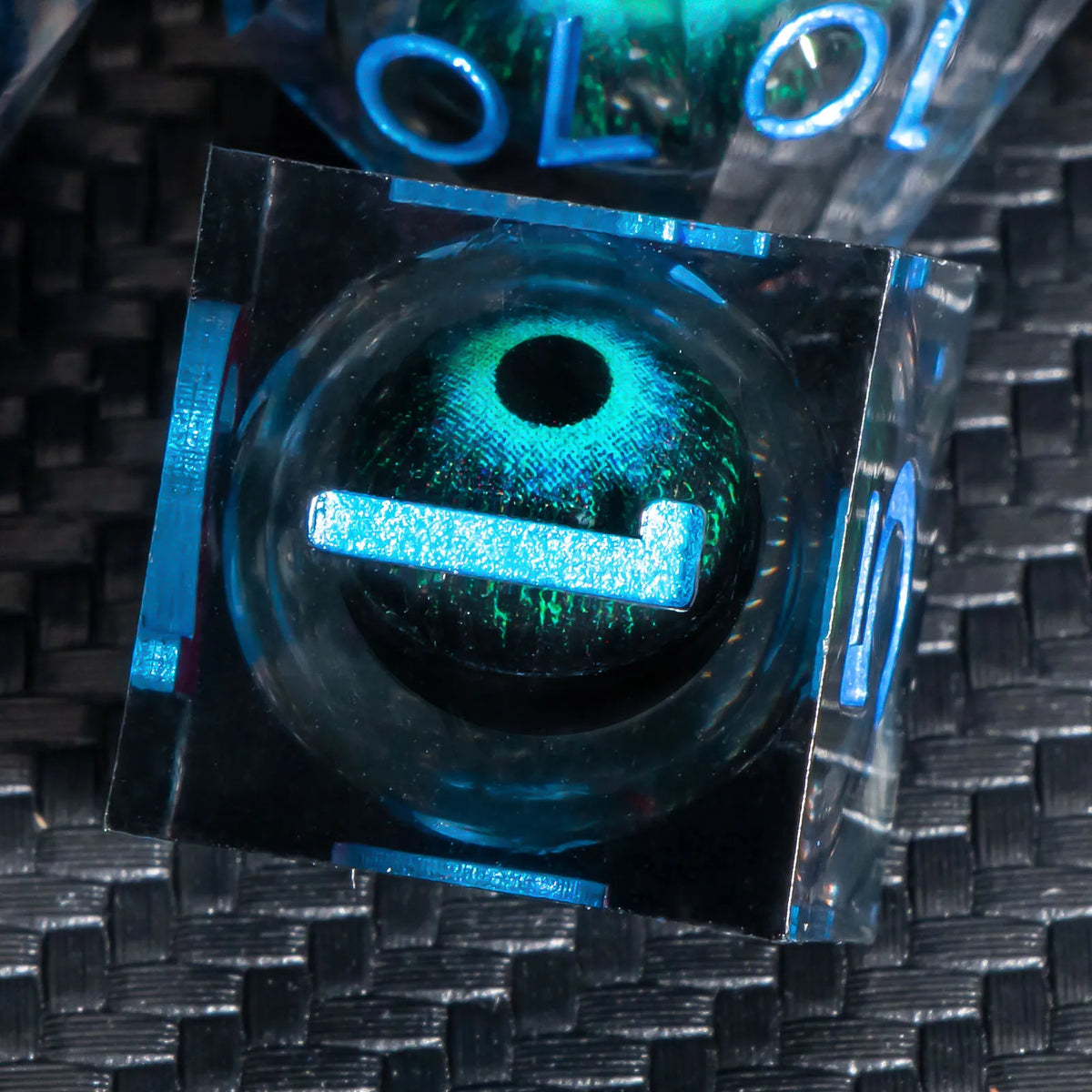Sharp-Edge Resin Liquid-Core Dice Set for D&D and RPG Games