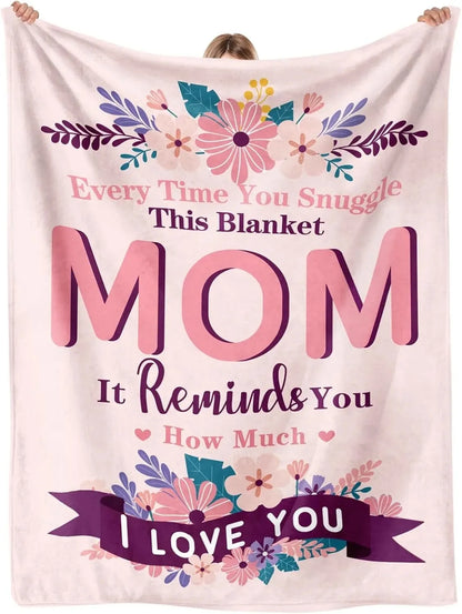 Printed Flannel Throw Blanket – 100% Polyester, Anti-Pill, Multi-Color