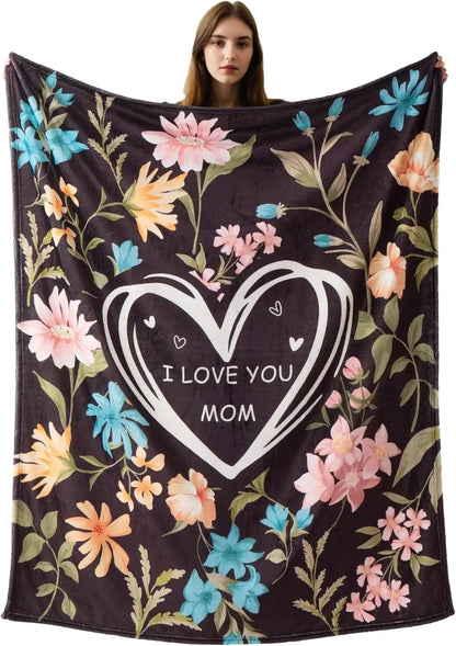 Printed Flannel Throw Blanket – 100% Polyester, Anti-Pill, Multi-Color