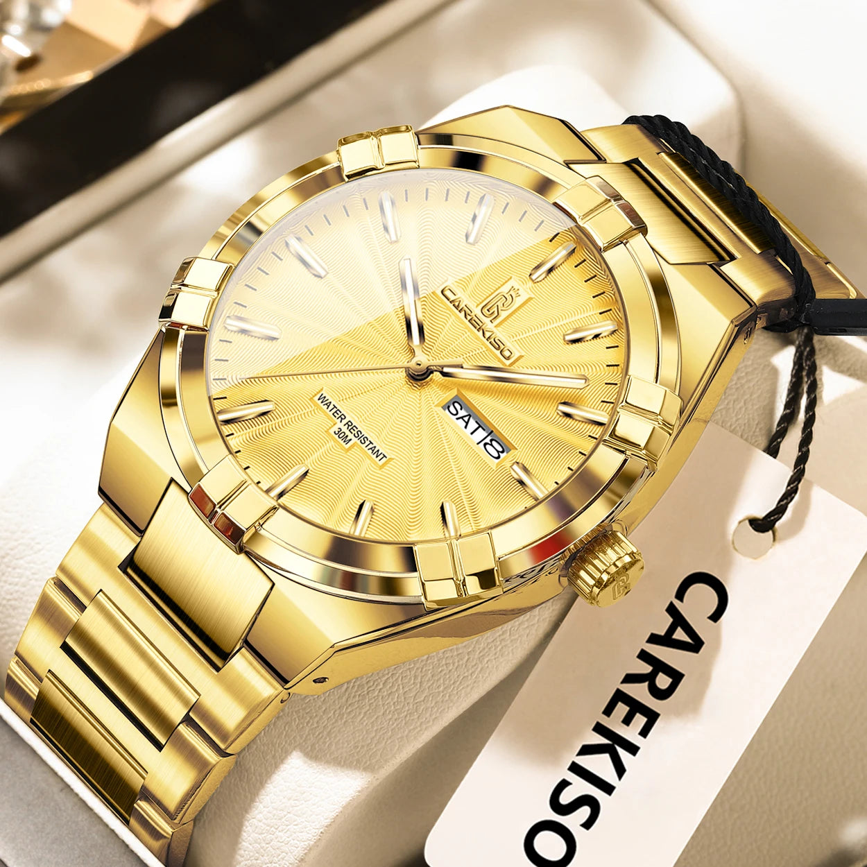 CAREKISO Military Watch - Waterproof Luminous Quartz with Date & Week