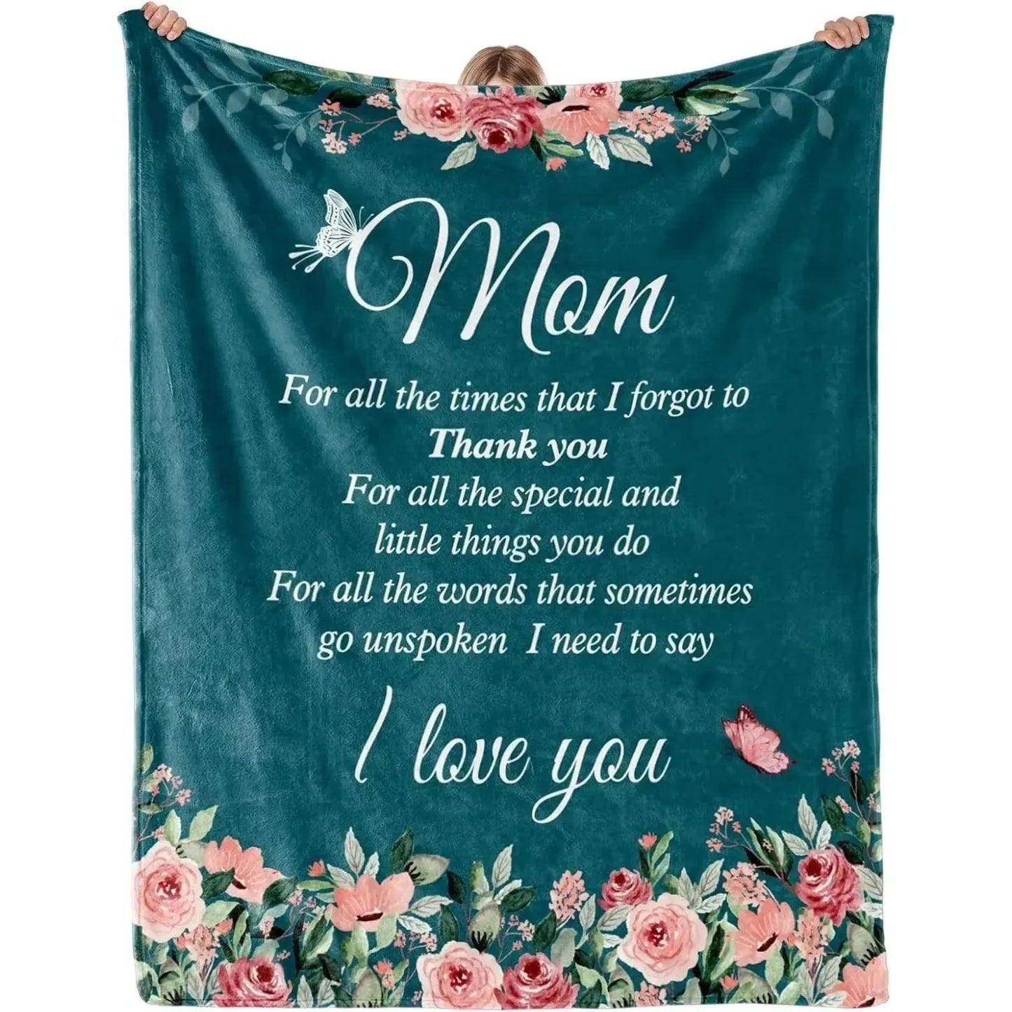 Printed Flannel Throw Blanket – 100% Polyester, Anti-Pill, Multi-Color