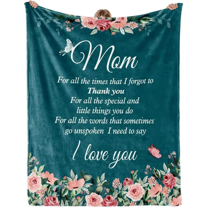 Printed Flannel Throw Blanket – 100% Polyester, Anti-Pill, Multi-Color