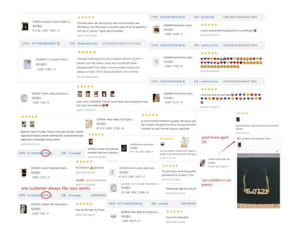 Custom Name Hoop Earrings - Stainless Steel with Crystals