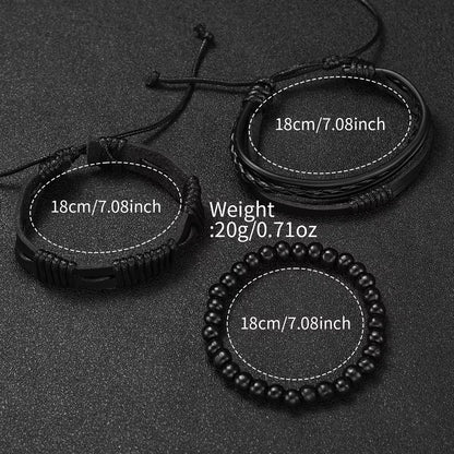 4pcs Women's Quartz Watch & Bracelet Set - Leather Band, Arabic Numeral, Fashion Casual, No Box