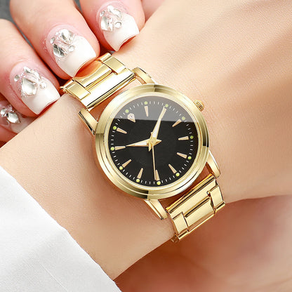 2pcs Couples Quartz Watch Set - Alloy, Numberless Dial, Fashion Casual, No Box