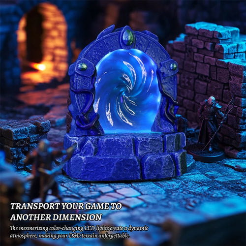DND Glowing Portal Miniature - Color-Changing LED Terrain