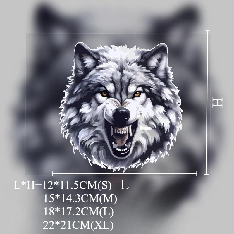 Wolf Head Car Sticker - Waterproof Vinyl Sunscreen Decal