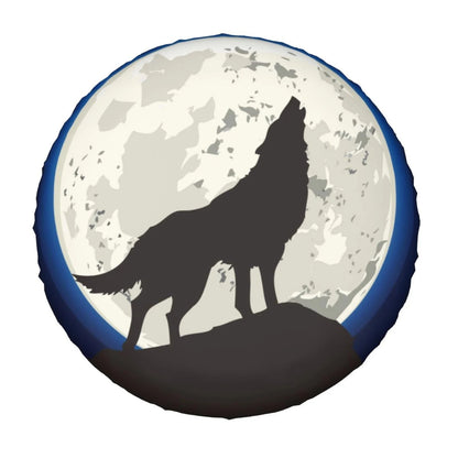 3D Wolf Spare Tire Cover - Polyester Waterproof Dustproof Universal