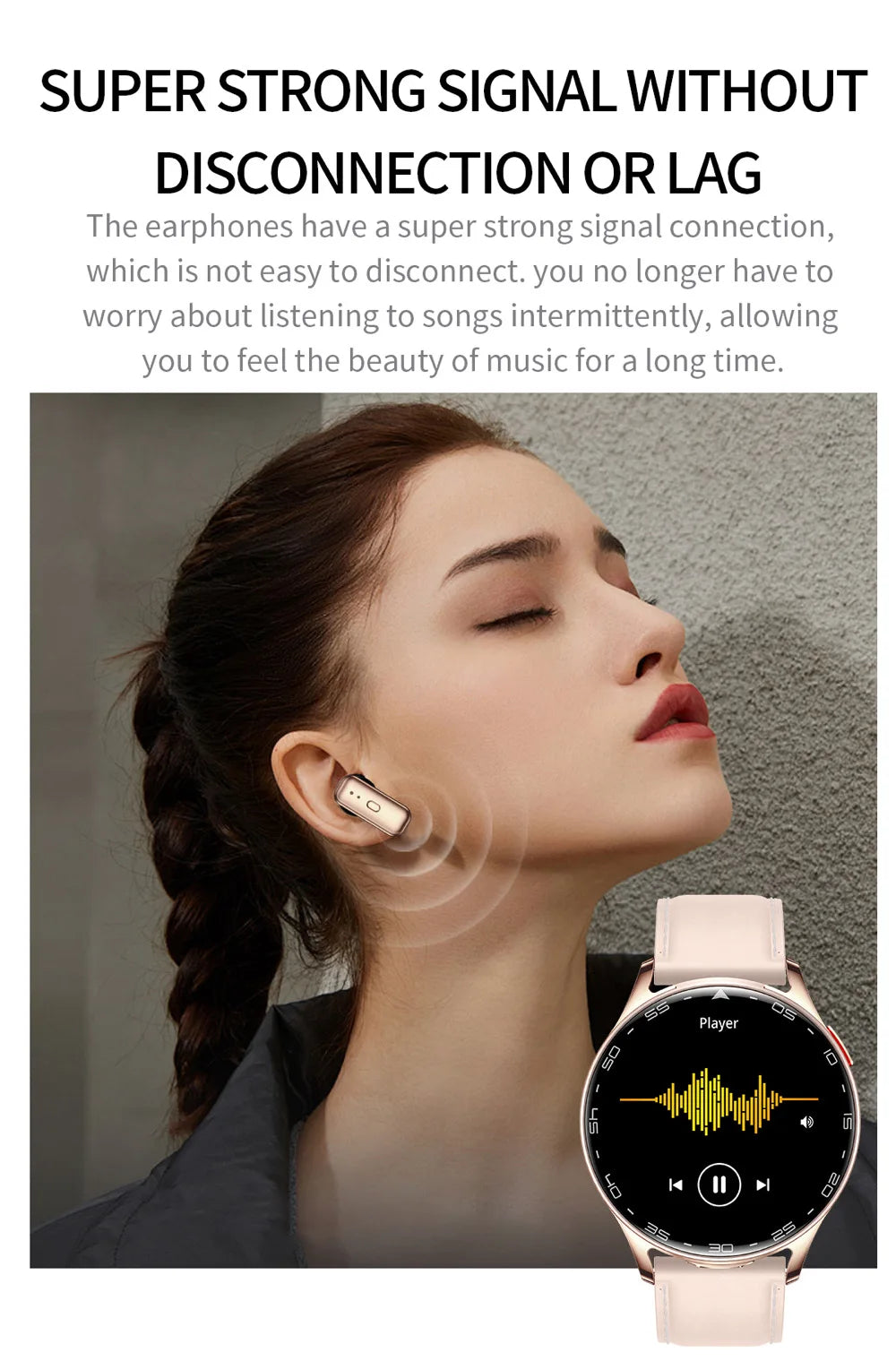2-in-1 Smartwatch with TWS Earbuds - 1.39" IPS, Heart Rate, IP67, Bluetooth 5.0, 300mAh